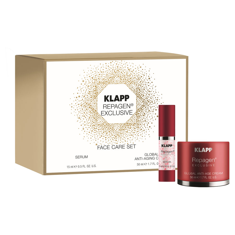 REPAGEN EXCLUSIVE Face care Art.np. 1636, negovalni set proti staranju, vsebina