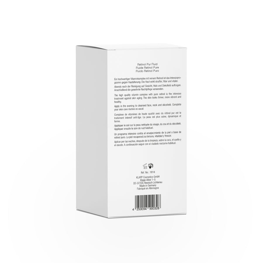 A claasic Retinol pure fluid 30ml Art.no. 1814, regerativna nega, zadaj