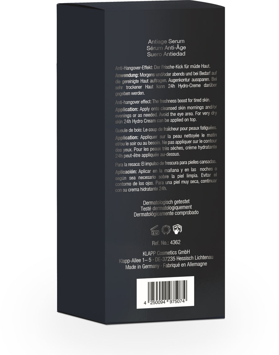 MEN Hangover age fight serum 50ml, Art.no. 4362, proti staranju za moške, zadaj